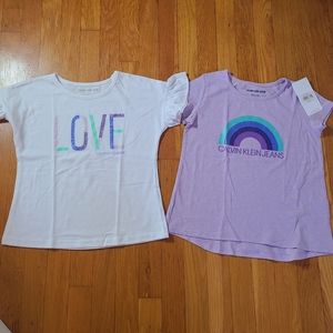2 calvin klein Girls Tee